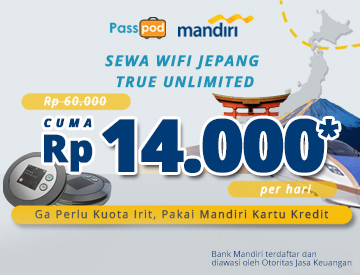 Promo Passpod - Mandiri Japan Travel Fair.